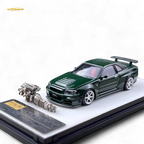 PGM Nissan GTR R34 Z-TUNE - British Green 1:64 Ordinary