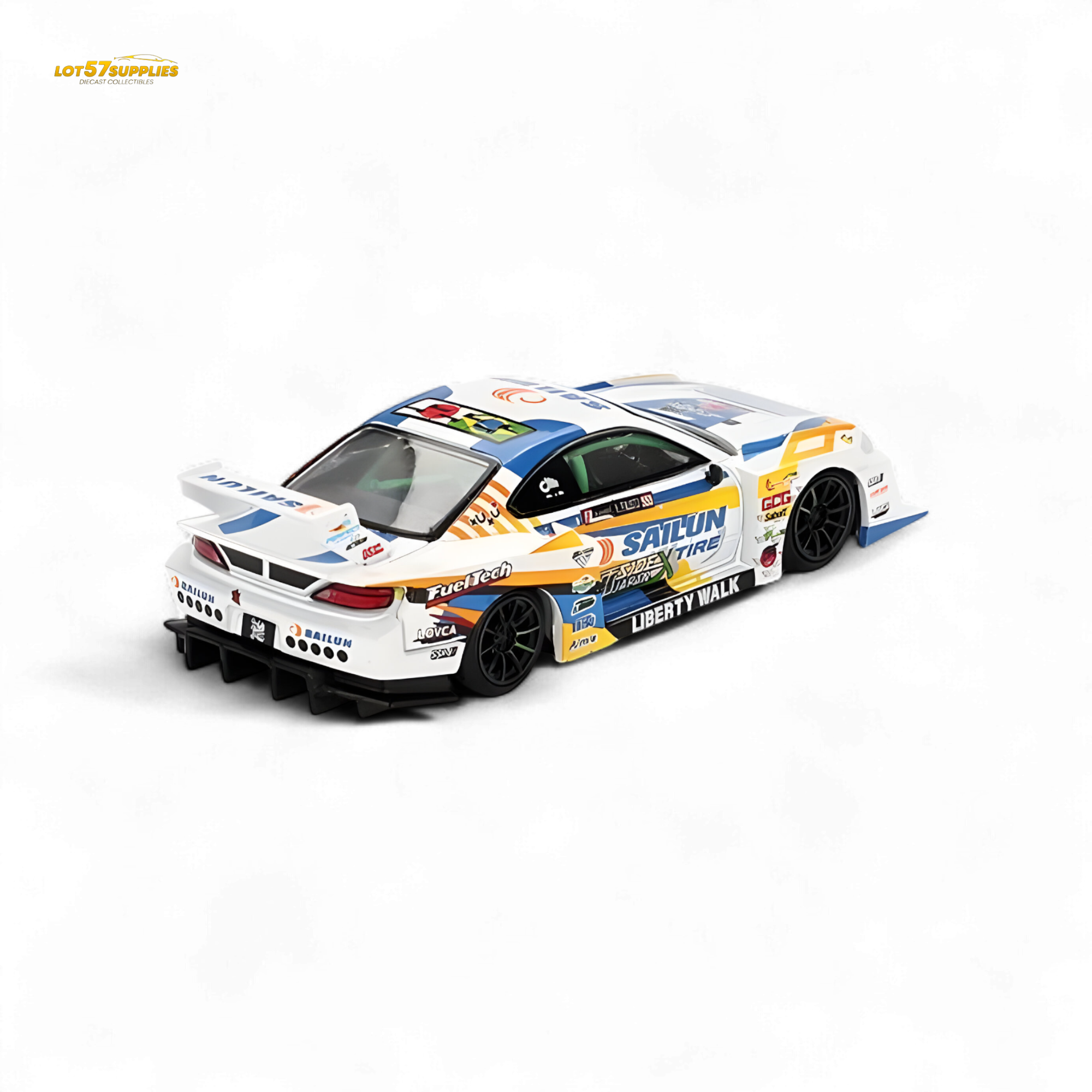 Mini-GT Nissan LB-Super Silhouette S15 Silvia 2023 Formula Drift Japan #895 1:64 - Collectors World Toys