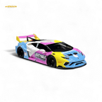 Flame Huracan LP610-4 LWBK WideBody Resin - HELLO K I T T Y LBWK 1:64