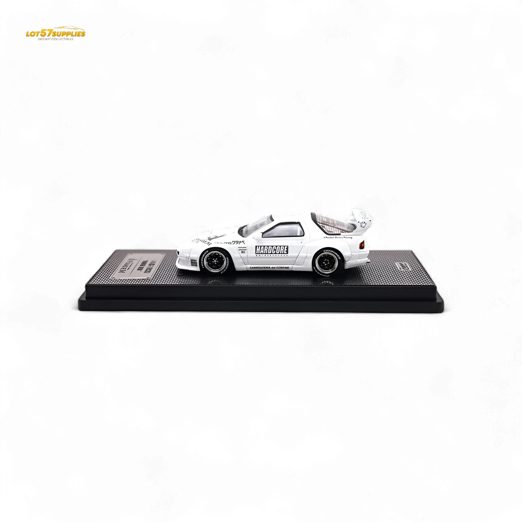 Inno64 MAZDA RX7 (FC3S) "PANDEM AERO" Hardcore Widebody Kit White 1:64