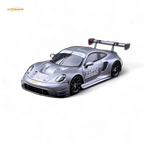 STAR RACE Porsche 911 GT3 Matte Silver Racing 1:64
