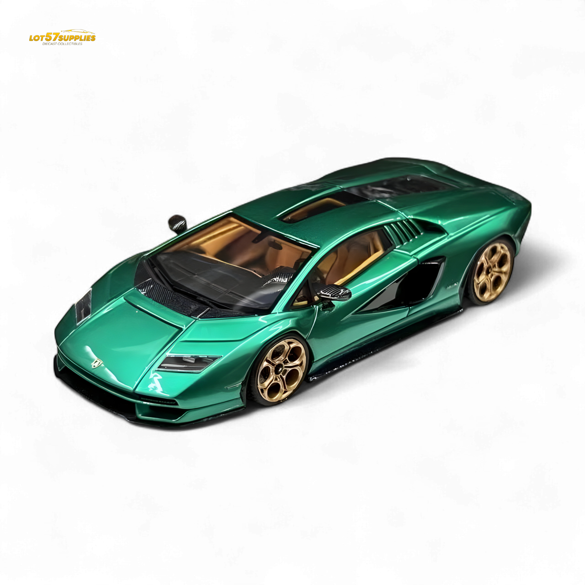 Fuelme Model NEO COUNTACH LPI 800-4 VERDE ARBETE 1:64 Resin