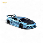 Flame Huracan LP610-4 LWBK WideBody Resin - ICE BLUE LBWK 1:64