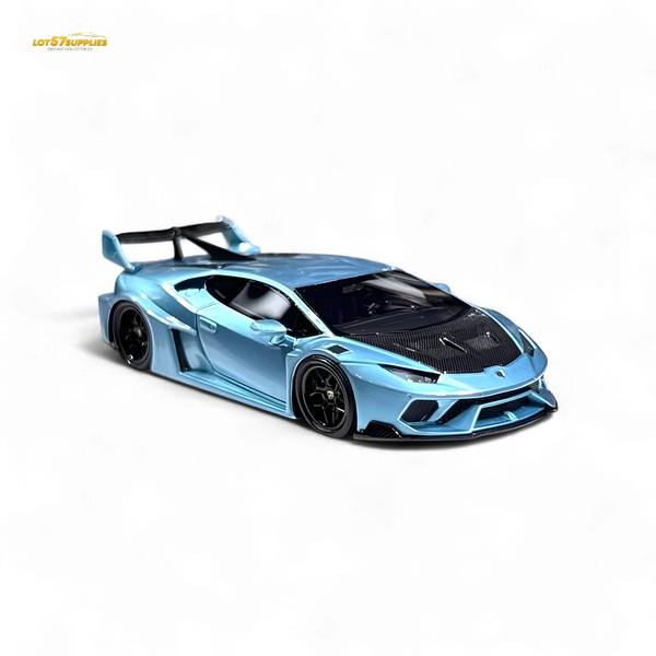 Flame Huracan LP610-4 LWBK WideBody Resin - ICE BLUE LBWK 1:64