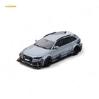 Qidian Model Audi RS6 Avant (C7) Crock Station wagon DTM Wide-Body Modified - Cement Grey 1/64 - Collectors World Toys