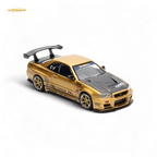 Inno64 TOP SECRET R34 GT-R - Gold 1:64