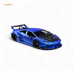 Flame Huracan LP610-4 LWBK WideBody Resin - MATTE BLUE LBWK 1:64