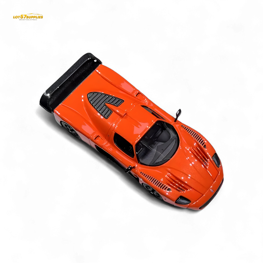 YM Model Maseti MC12 Stradale Corsa 2-Tone Orange - Carbon FIber - Resin 1:64 - Collectors World Toys