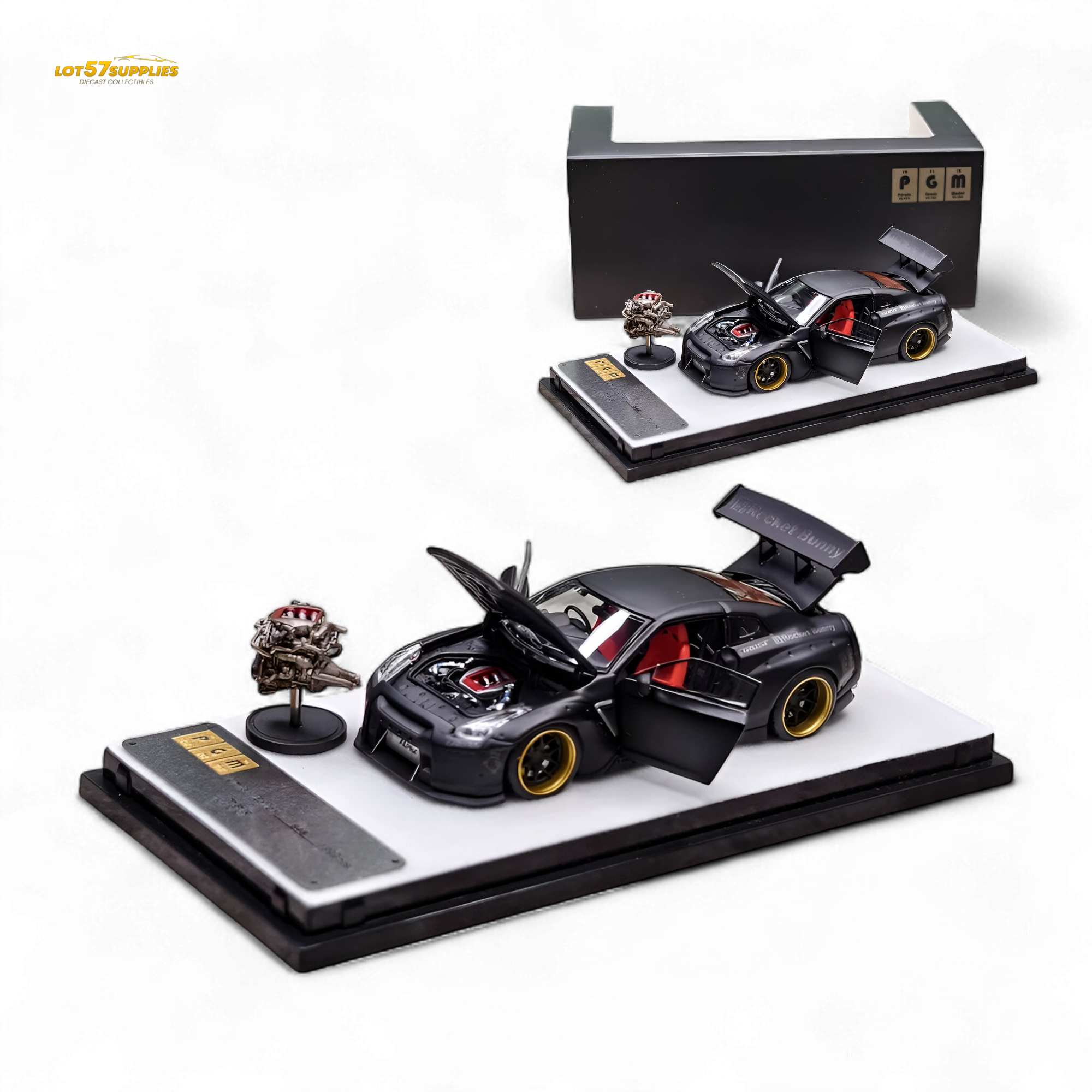 PGM Rocket Bunny R35 - Matte Black Ordinary version 1:64 Main image