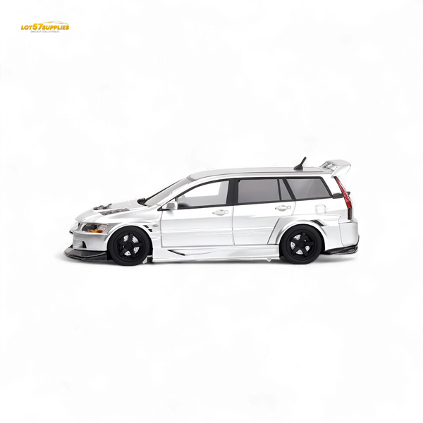 Error404 Mitsubishi Lancer EVO 9 IX Wagon - Glossy Silver 1:64