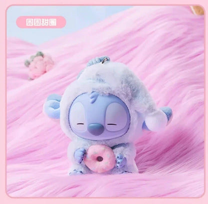[In Stock] MINISO Stitch Eat Something Before Sleep Plush Keychain Blind Box