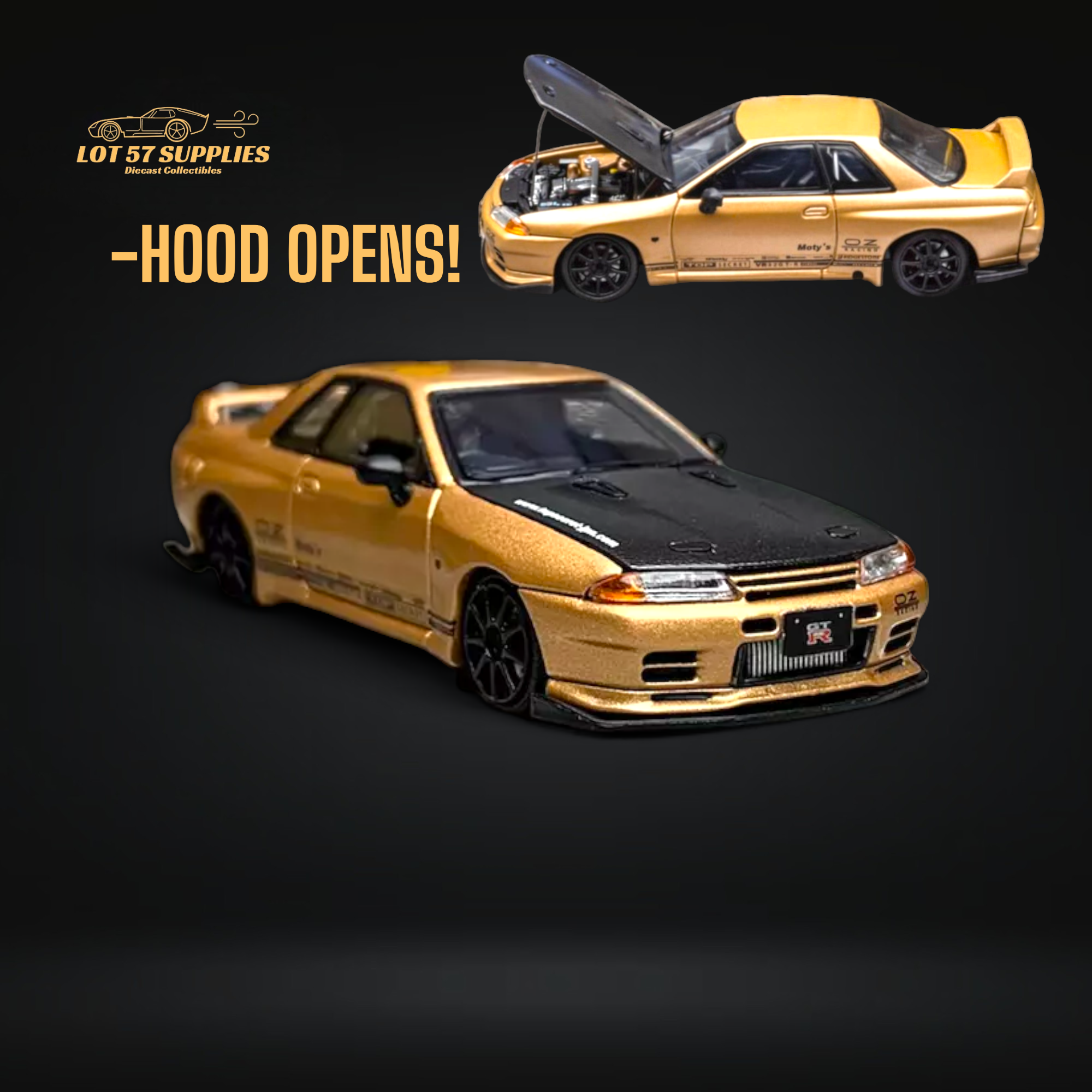 Focal Horizon Skyline GT-R R32 Top Secret Gold 1:64 Main image