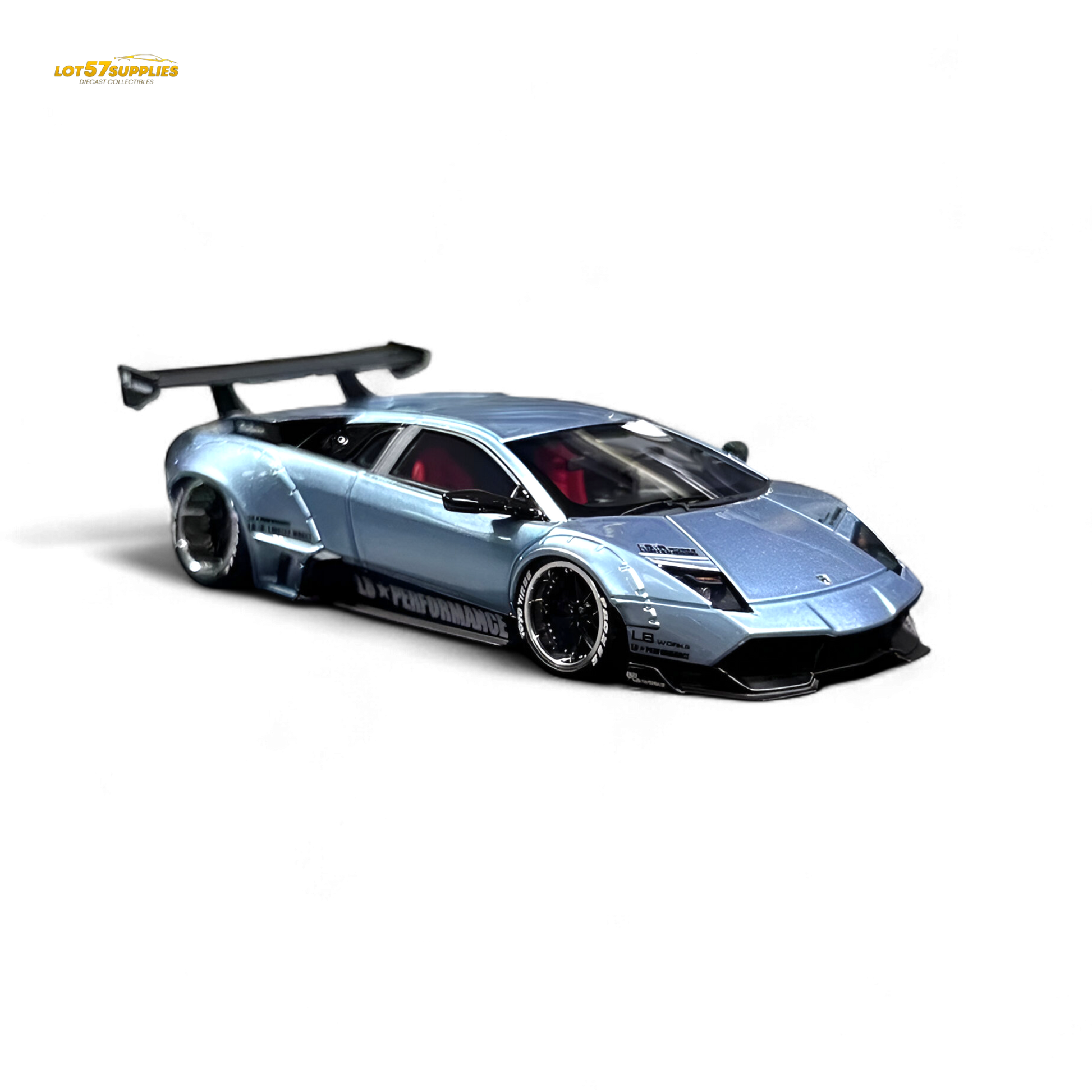 Error404 Lamborghini Murcielago LBWK - Ice Blue High Tail 1:64