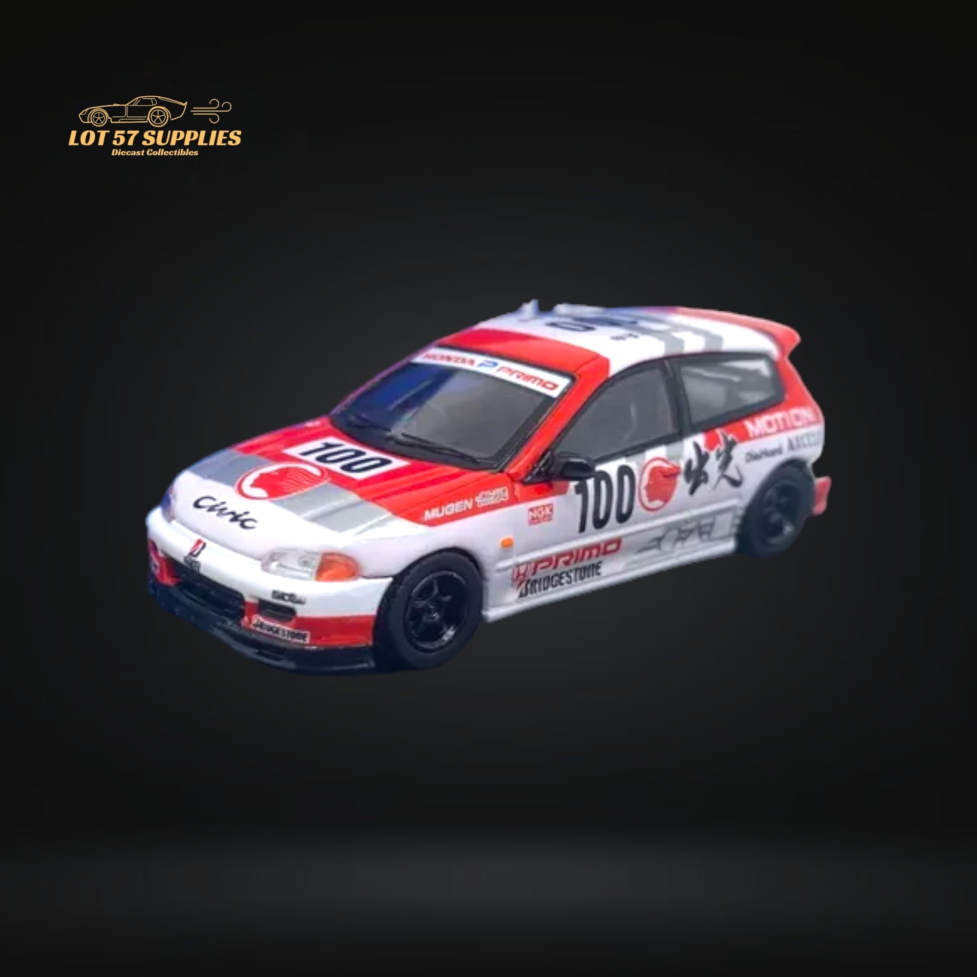 Street Weapon Honda Civic EG6 Idemitsu Street Edition 1:64 - Collectors World Toys