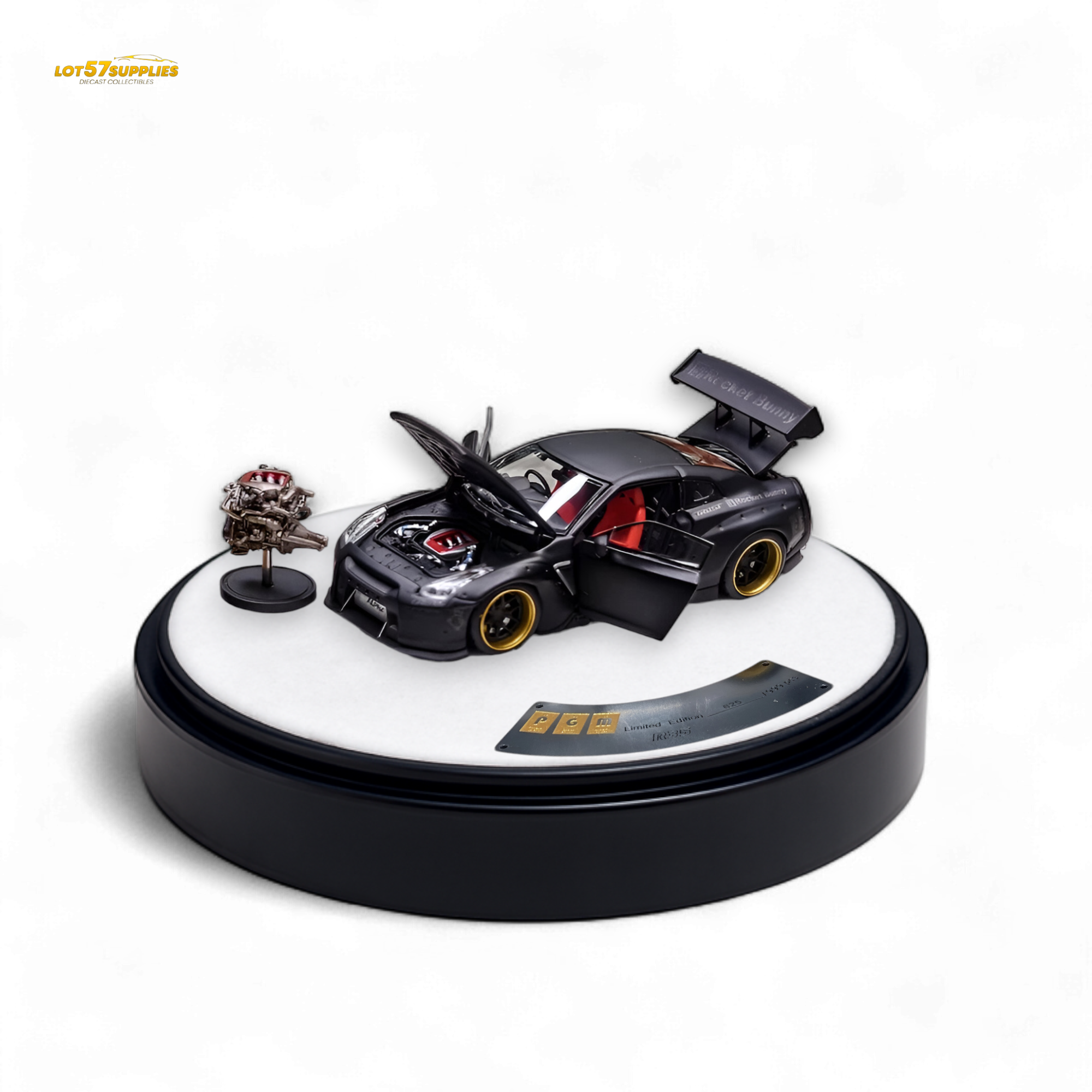 PGM Rocket Bunny R35 - Matte Black Luxury version 1:64 Main image