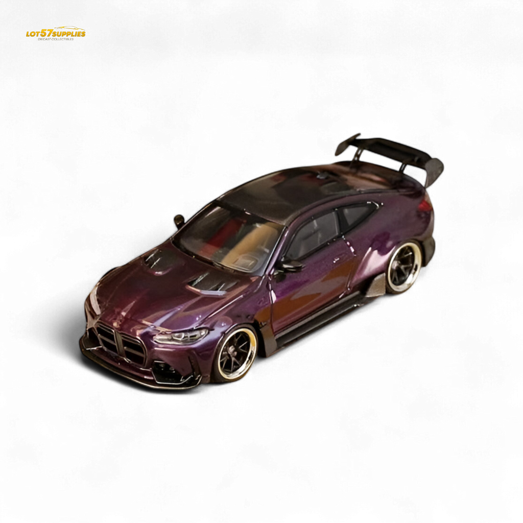 Street Weapon BMW M4 G82 Widebody - Dark Purple Special Edition 1:64