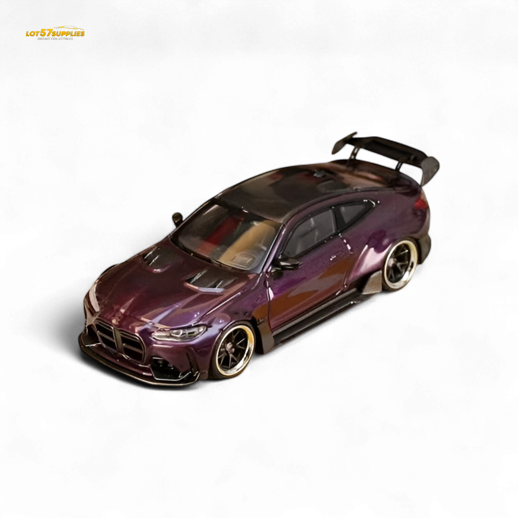 Street Weapon BMW M4 G82 Widebody - Dark Purple Special Edition 1:64