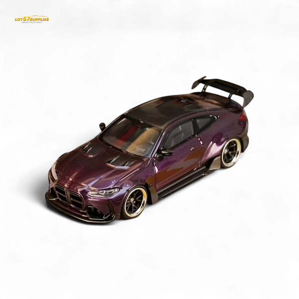 Street Weapon BMW M4 G82 Widebody - Dark Purple Special Edition 1:64