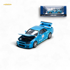Cool Art Skyline R34 Blue #92 Ordinary 1:64 - Collectors World Toys