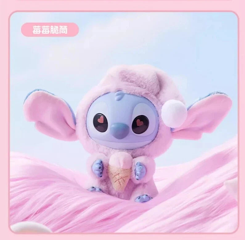 [In Stock] MINISO Stitch Eat Something Before Sleep Plush Keychain Blind Box