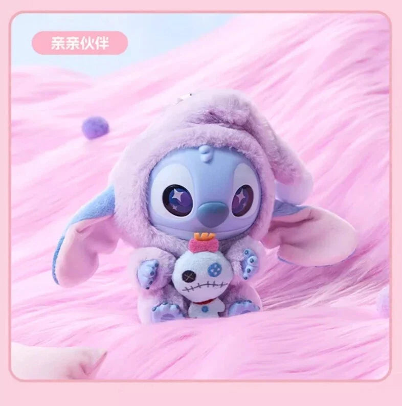 [In Stock] MINISO Stitch Eat Something Before Sleep Plush Keychain Blind Box