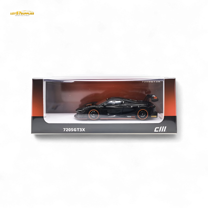 CM MODEL McLaren 720SGT3X - Black 1:64
