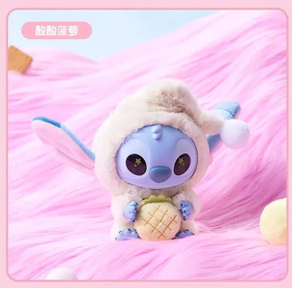 [In Stock] MINISO Stitch Eat Something Before Sleep Plush Keychain Blind Box