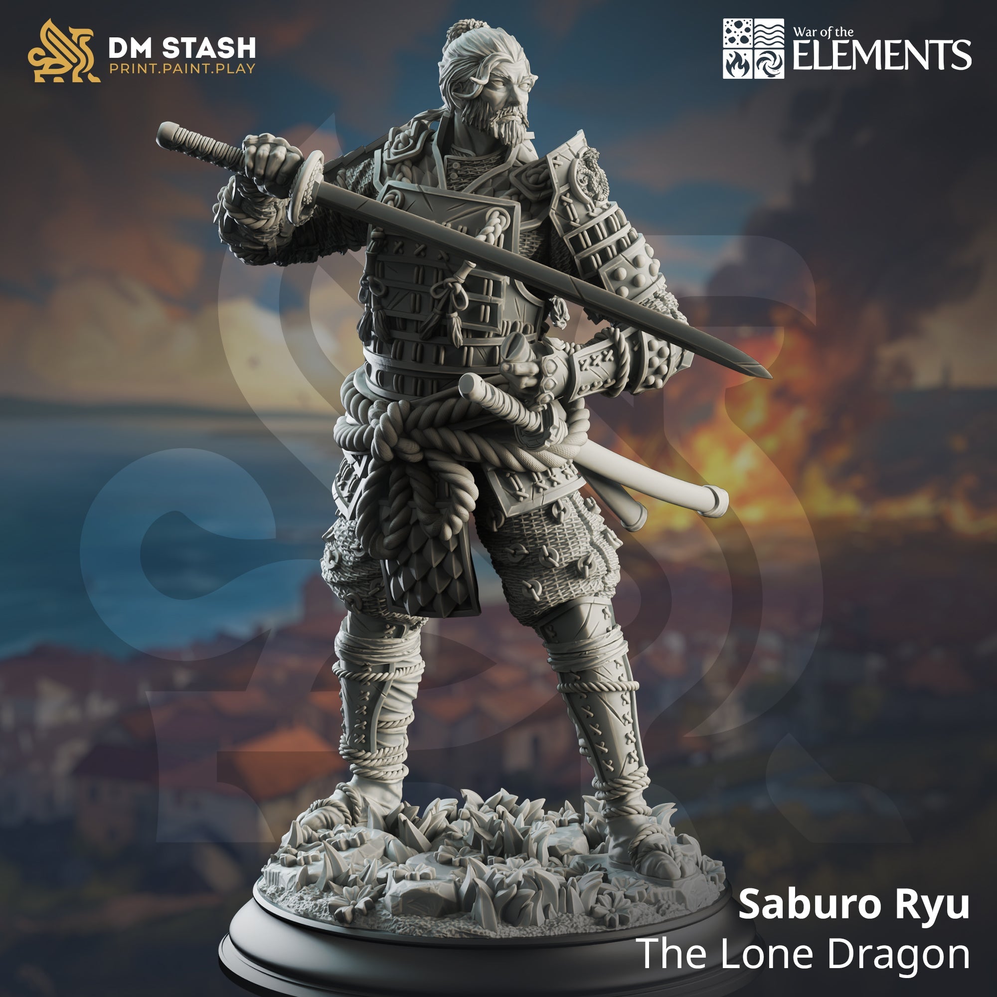 Saburo Ryu, the Lone Dragon (Male Human Samurai) Main image