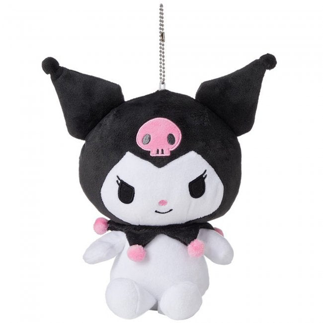 Kuromi Big Plush Pouch with Ballchain 9in Main image