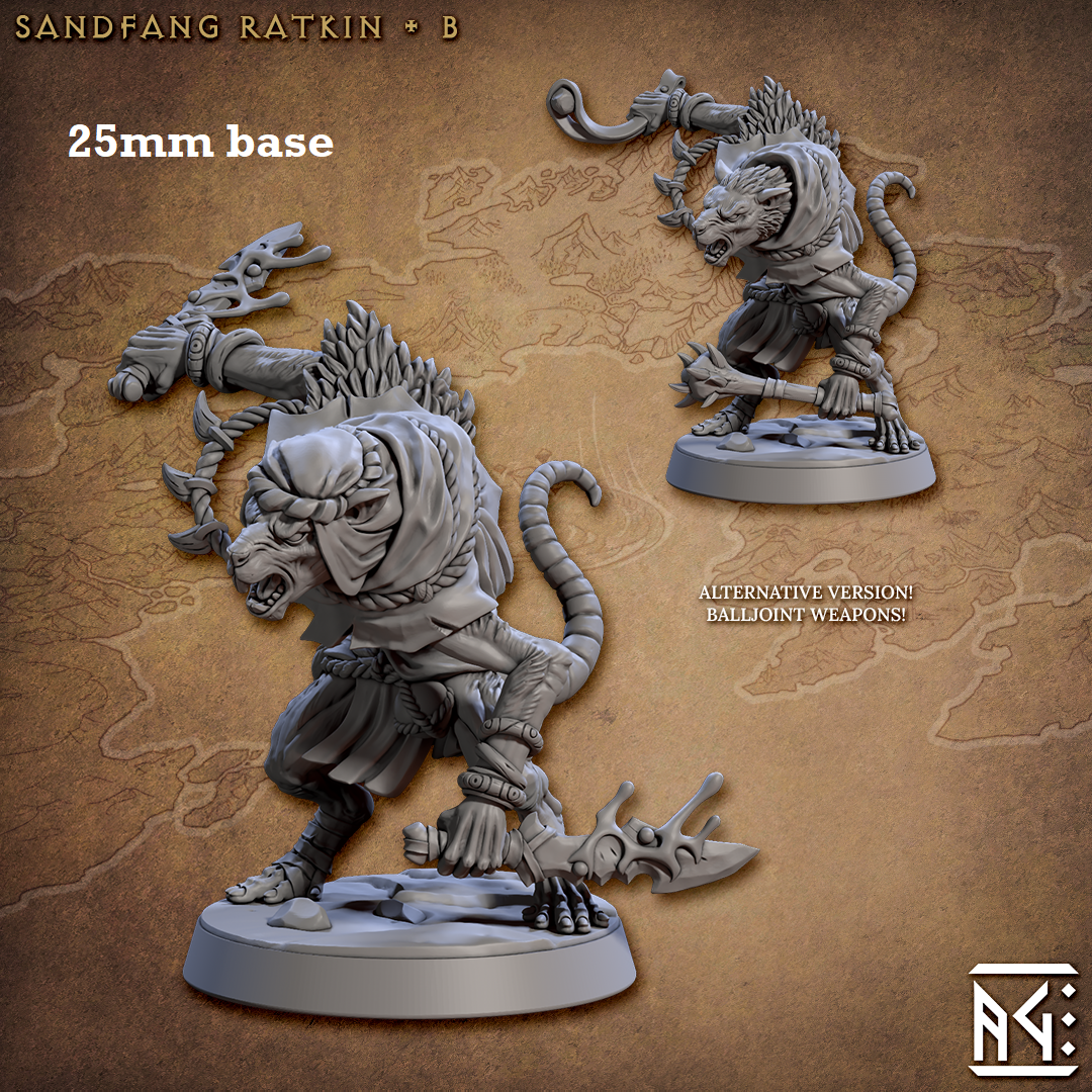 Sandfang Ratkin: Sculpt B (Male Ratkin Assassin) Main image
