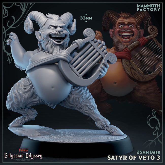 Satyr of Veto: Sculpt 3 (Male Satyr Bard) Hover Image