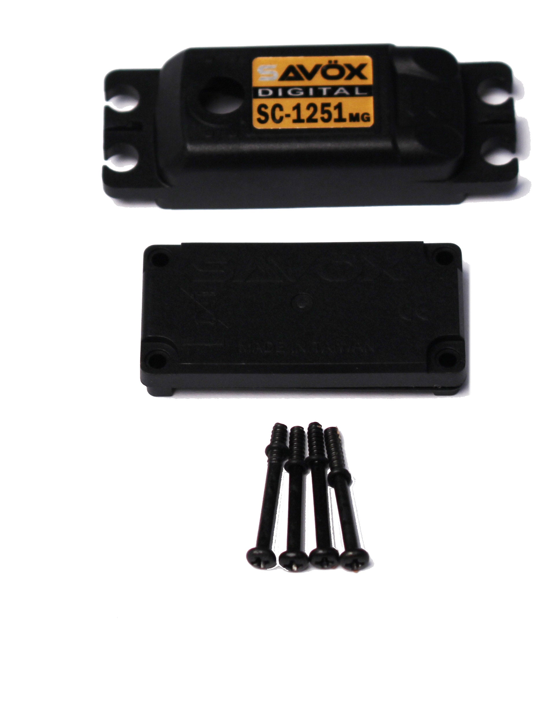 Top & Bottom Servo Case with 4 Screws, for SC1251MG