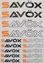 Savox Logo Sticker Sheet 210x150mm