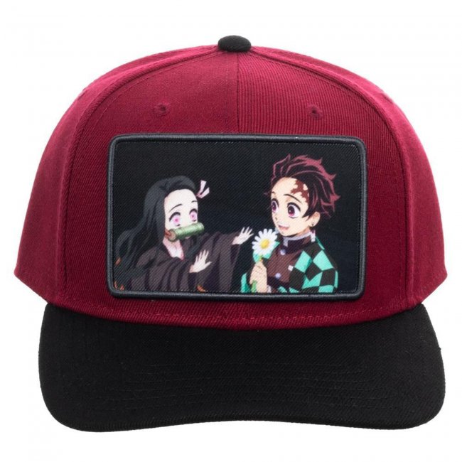 Demon Slayer Tanjiro & Nezuko Sublimated Patch Snapback Hat Main image