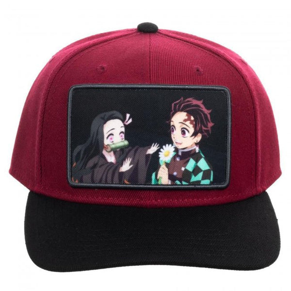 Demon Slayer Tanjiro & Nezuko Sublimated Patch Snapback Hat