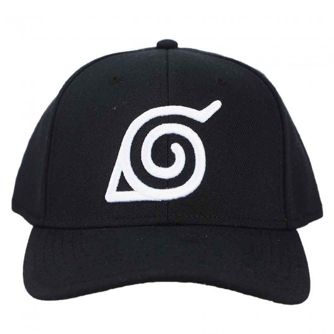 Naruto Hidden Leaf Village Pre-Curved Bill Snapback Hat - Collectors World Toys