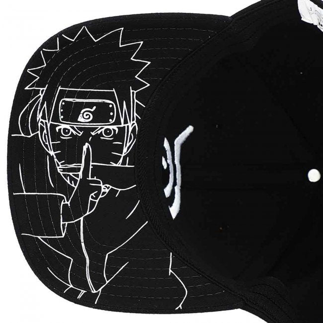Naruto Hidden Leaf Village Pre-Curved Bill Snapback Hat - Collectors World Toys