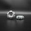 12mm Hex "DOT" Machined Aluminum Hubs (2) "1 DOT 2mm"