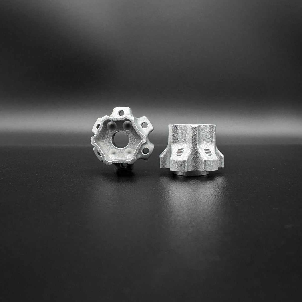 12mm Hex "DOT" Machined Aluminum Hubs (2) "4 DOT 10mm"
