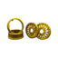 1.9 Gold "Shield" Aluminum Beadlock Wheels w/Hubs (2)