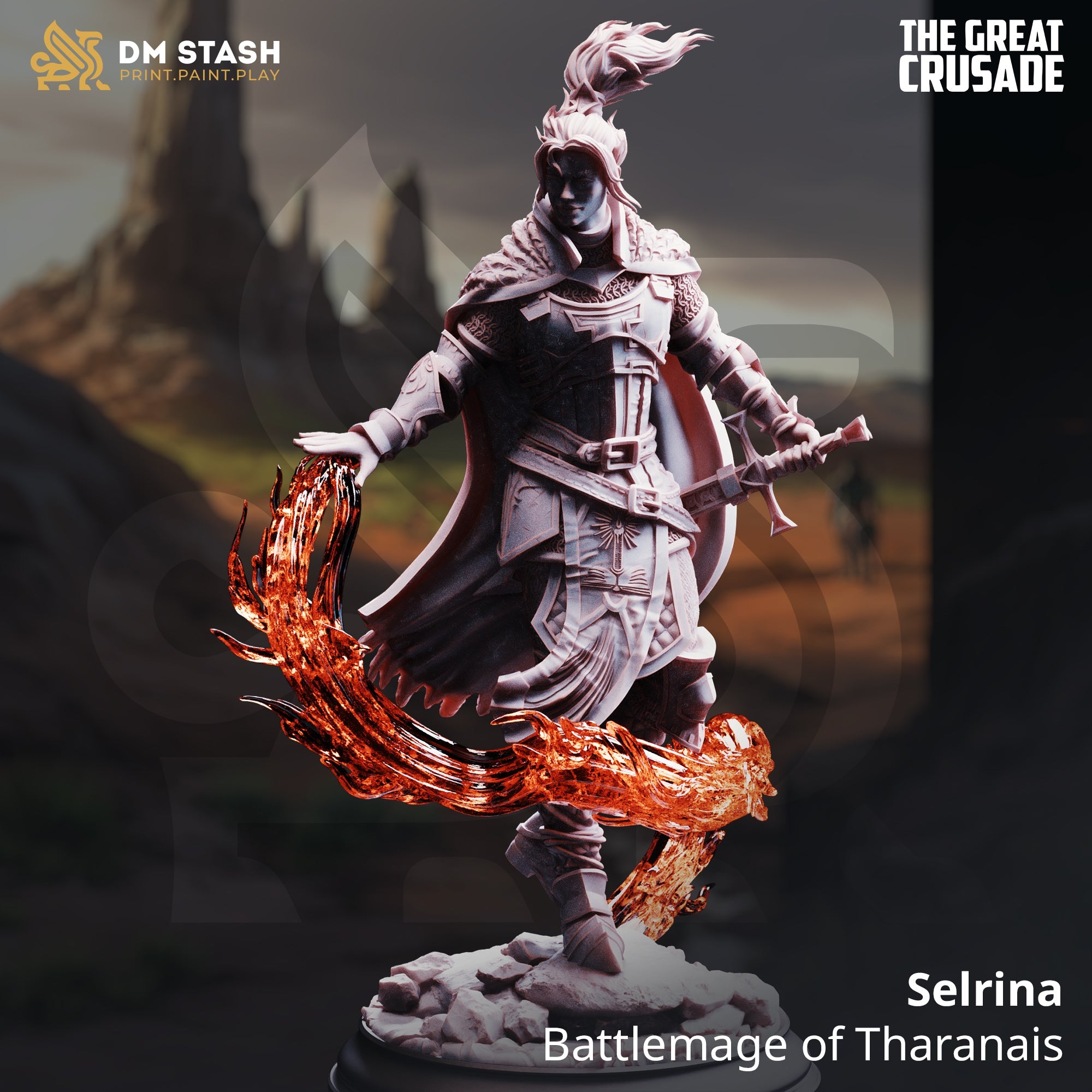 Selrina, Battlemage of Tharanais (Female Human Battlemage) Main image
