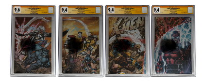 [TRIPLE SIGNED CGC YELLOW LABEL 4 PACK FOIL] X-Men 1991 #1 Facsimile Jim Lee | Claremont | Williams Cover Var [Set #1]