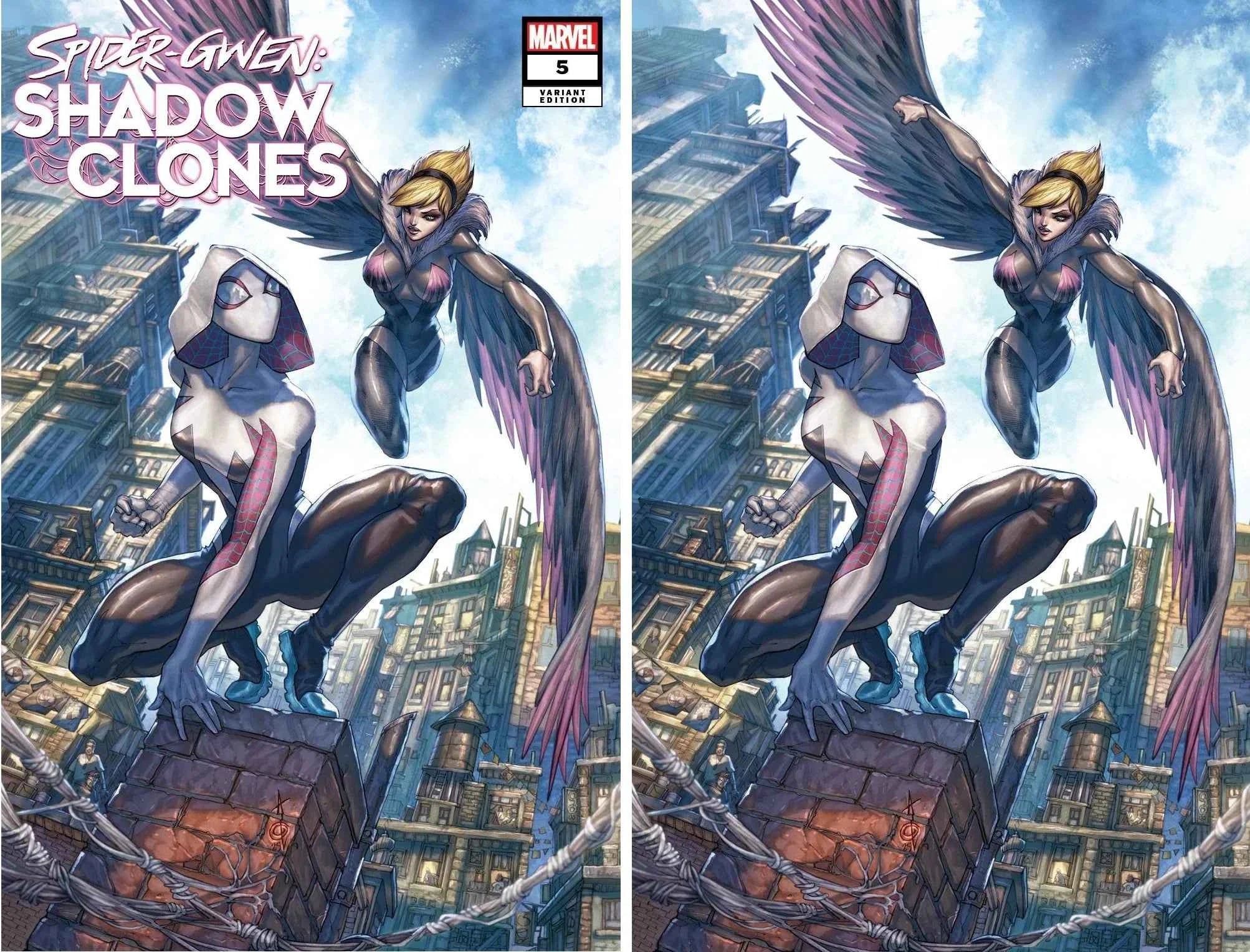 SPIDER-GWEN: SHADOW CLONES #5 (ALAN QUAH EXCLUSIVE TRADE/VIRGIN VARIANT SET) Main image