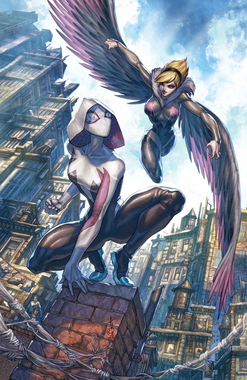 SPIDER-GWEN: SHADOW CLONES #5 (ALAN QUAH EXCLUSIVE VIRGIN VARIANT)(2023) COMIC BOOK Main image