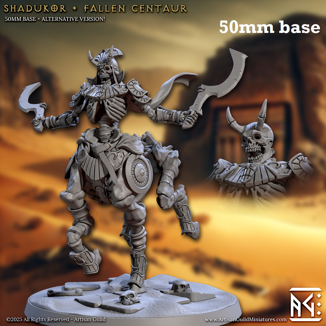 Shadukor, Fallen Centaur (Horned Skeleton Warrior)