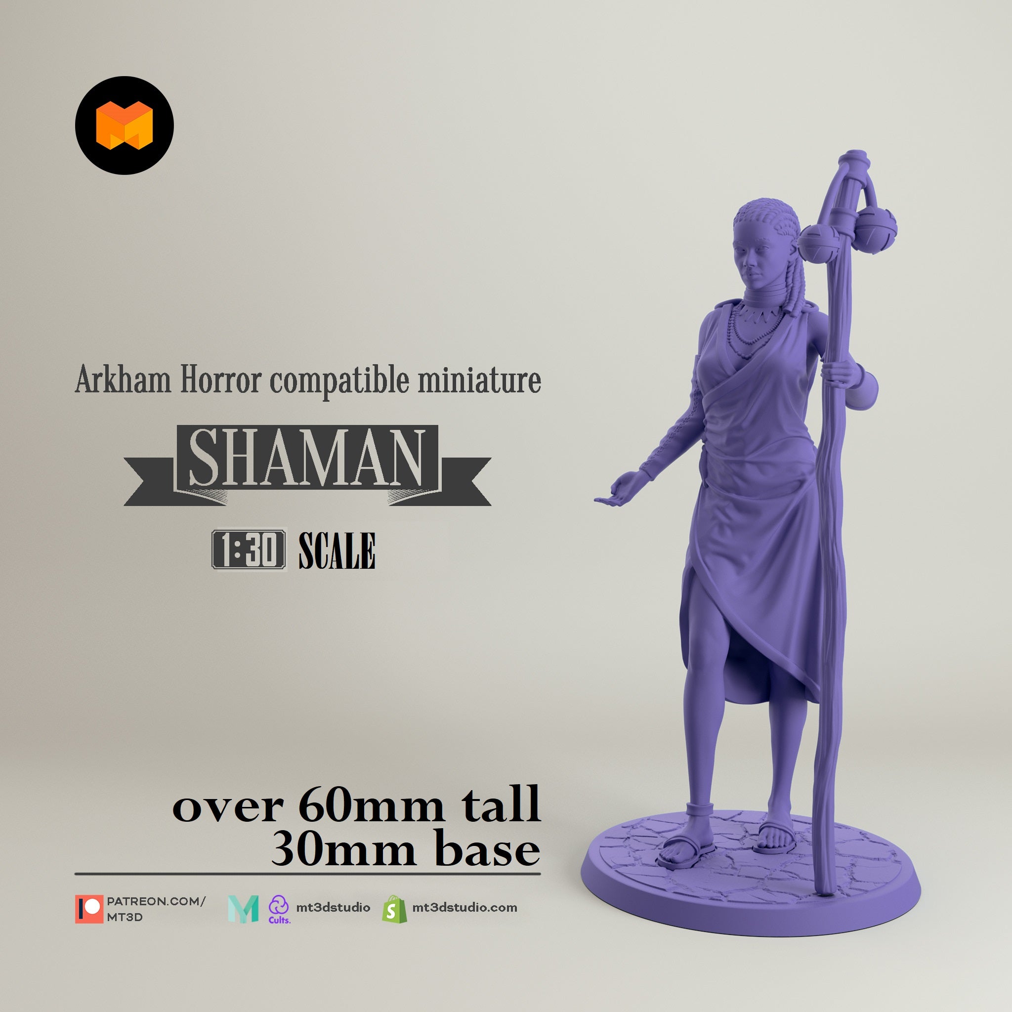 Arkham Compatible Investigator: The Shaman (Akachi Onyele) Main image
