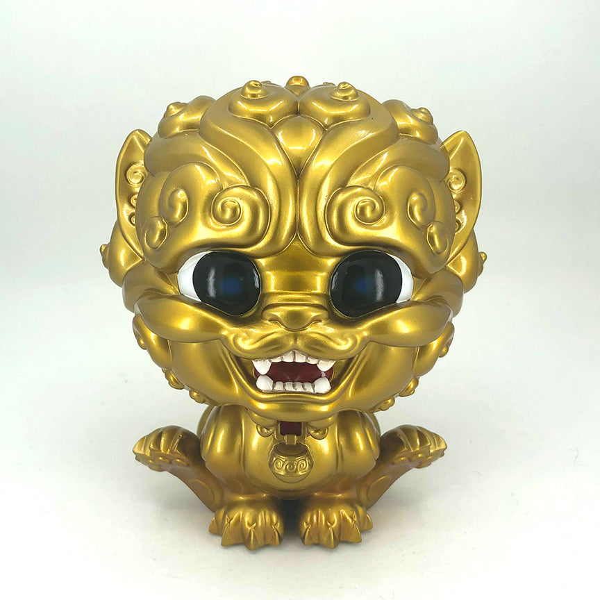 Shi-Shi the Tiny Guardian 6-inch Resin Statue - Gold Edition Main image