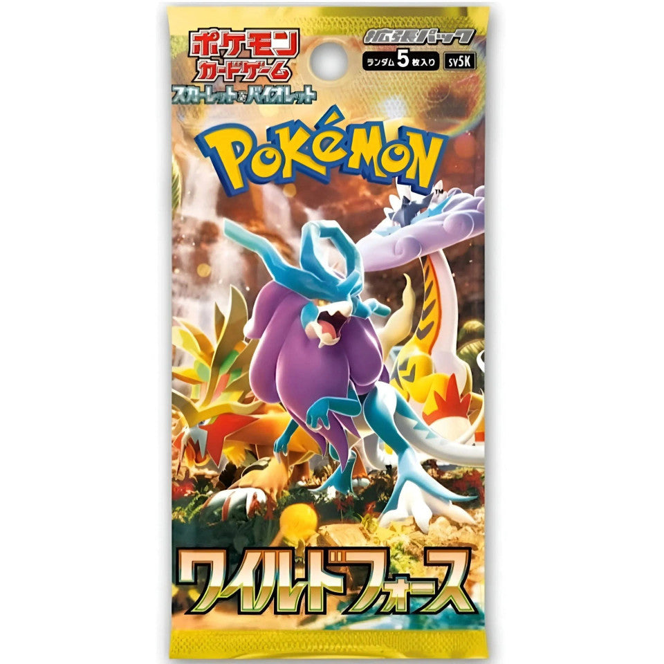 Pokemon TCG Scarlet & Violet sv5K - Wild Force Japanese (1 Booster Pack) - Collectors World Toys