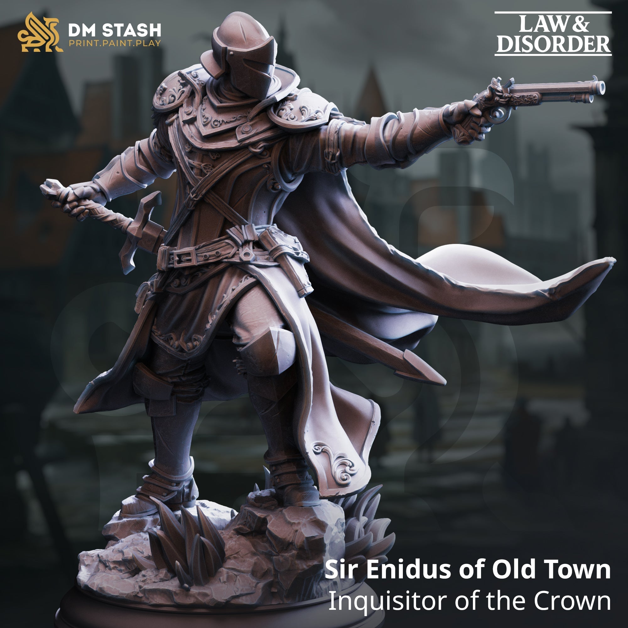 Sir Enidus of Old Town, Inquisitor of the Crown (Male Human Fighter) Main image