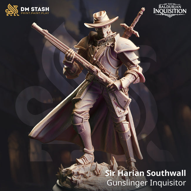 Sir Harian Southwall, Gunslinger Inquisitor (Male Human Gunslinger) Hover Image